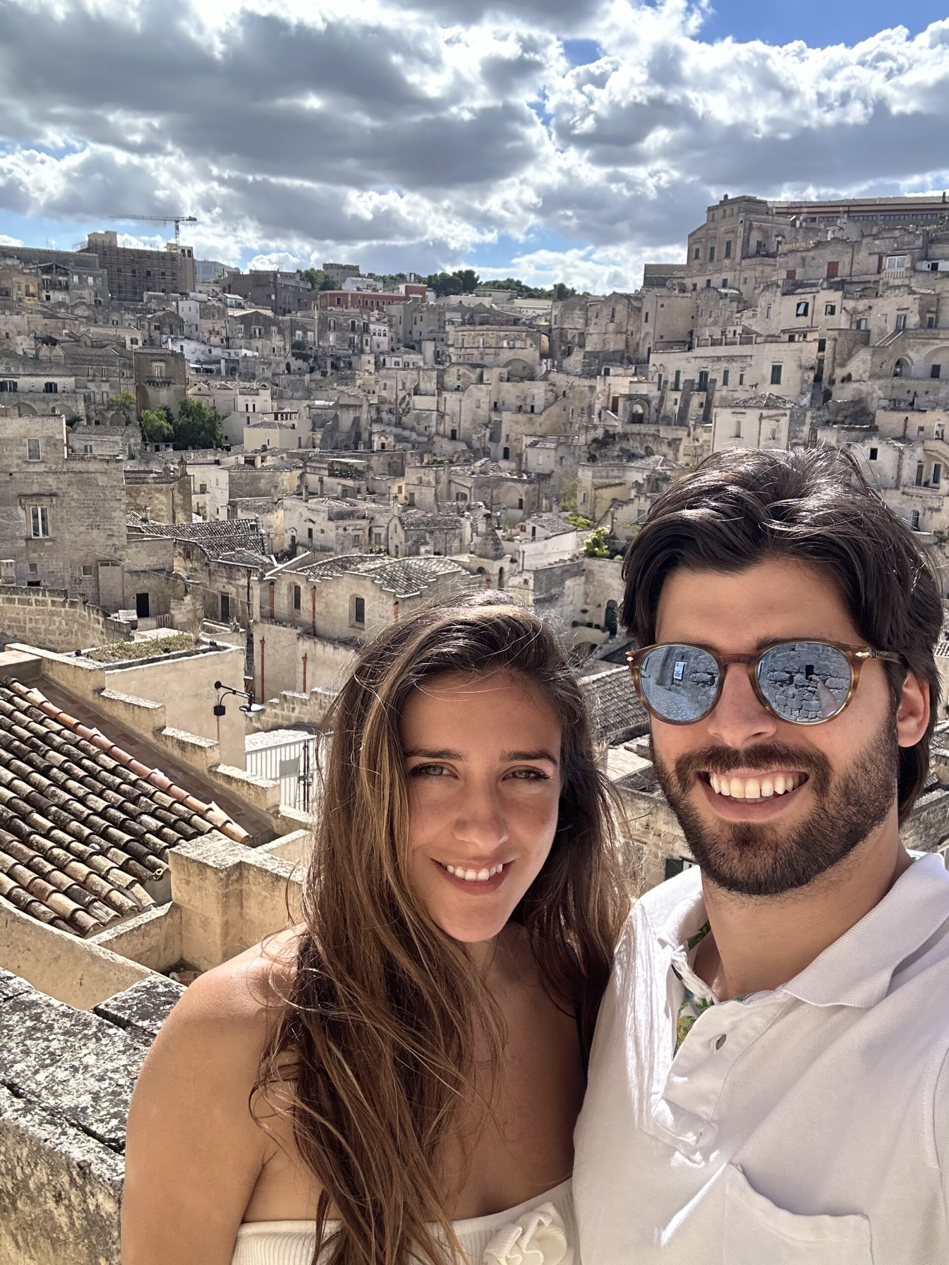 Walking along the banks of the Tiber River at dusk